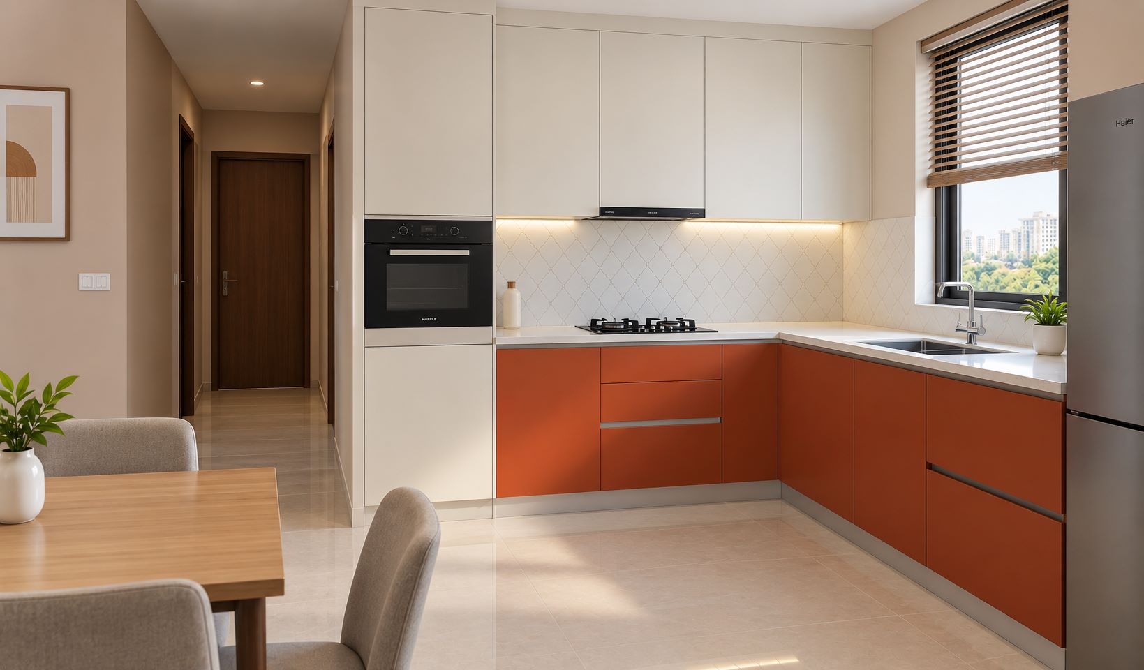 Modern modular kitchen interior design in Thane